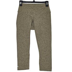 Nobull Capri Legging Small Brown Logo Athletic USA Cropped